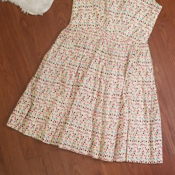 Rockabilly Pinup Emily and Fin Diamond Geo Dress - Picture 3 of 8